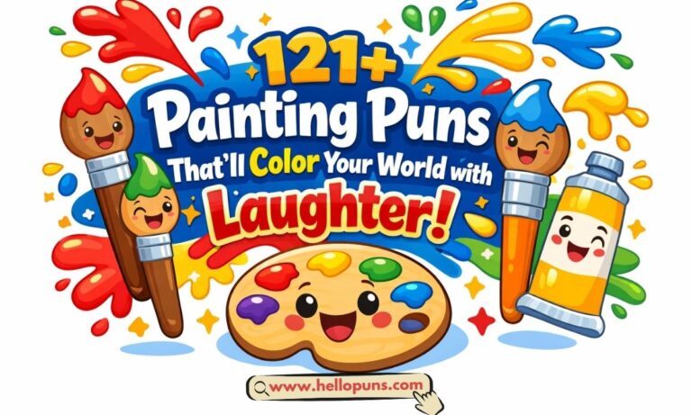 121 plus funny painting puns and art jokes to color your world with laughter