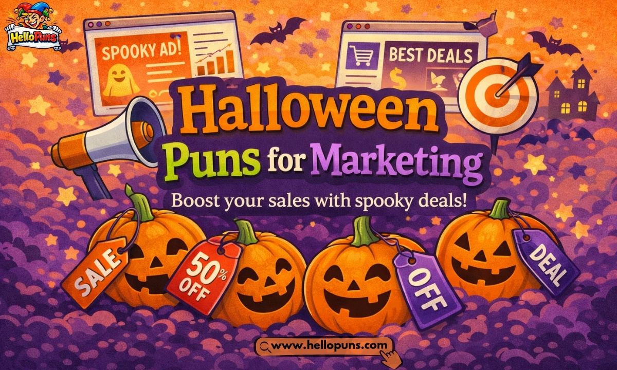 Halloween puns for marketing