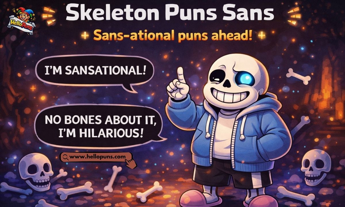 Skeleton puns Sans