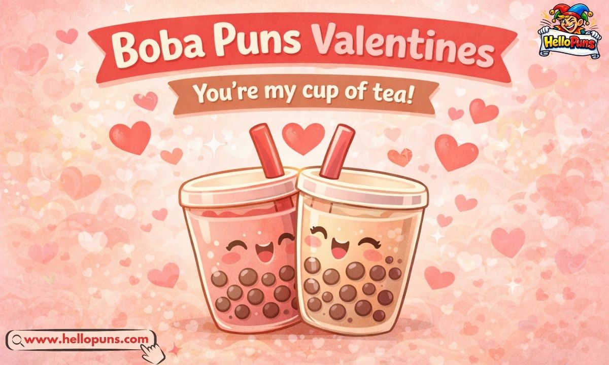 boba valentines puns