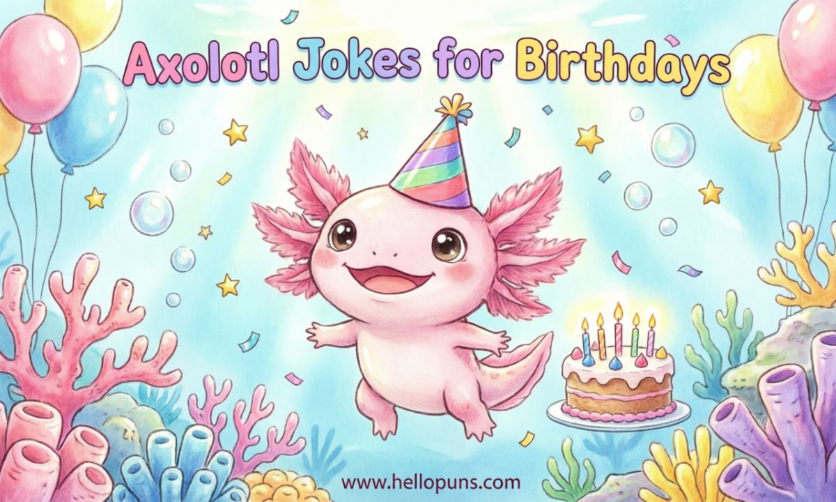 Axolotl Puns for Birthdays