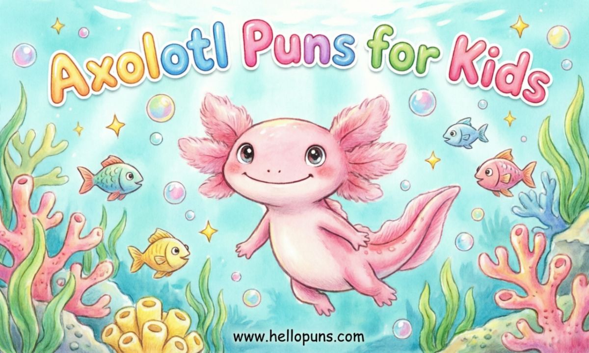 Axolotl Puns for Kids