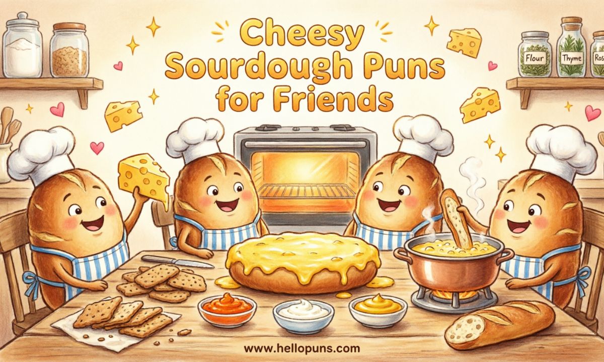 Cheesy Sourdough Puns for Friends