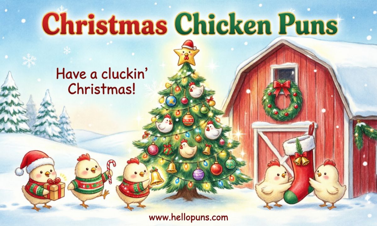 Christmas Chicken Puns
