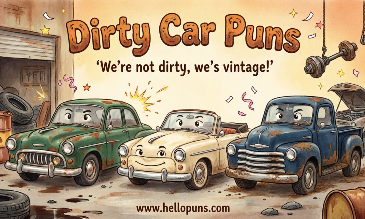 Dirty Car Puns