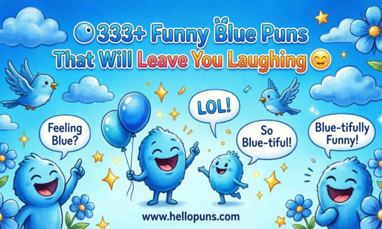 Funny Blue Puns