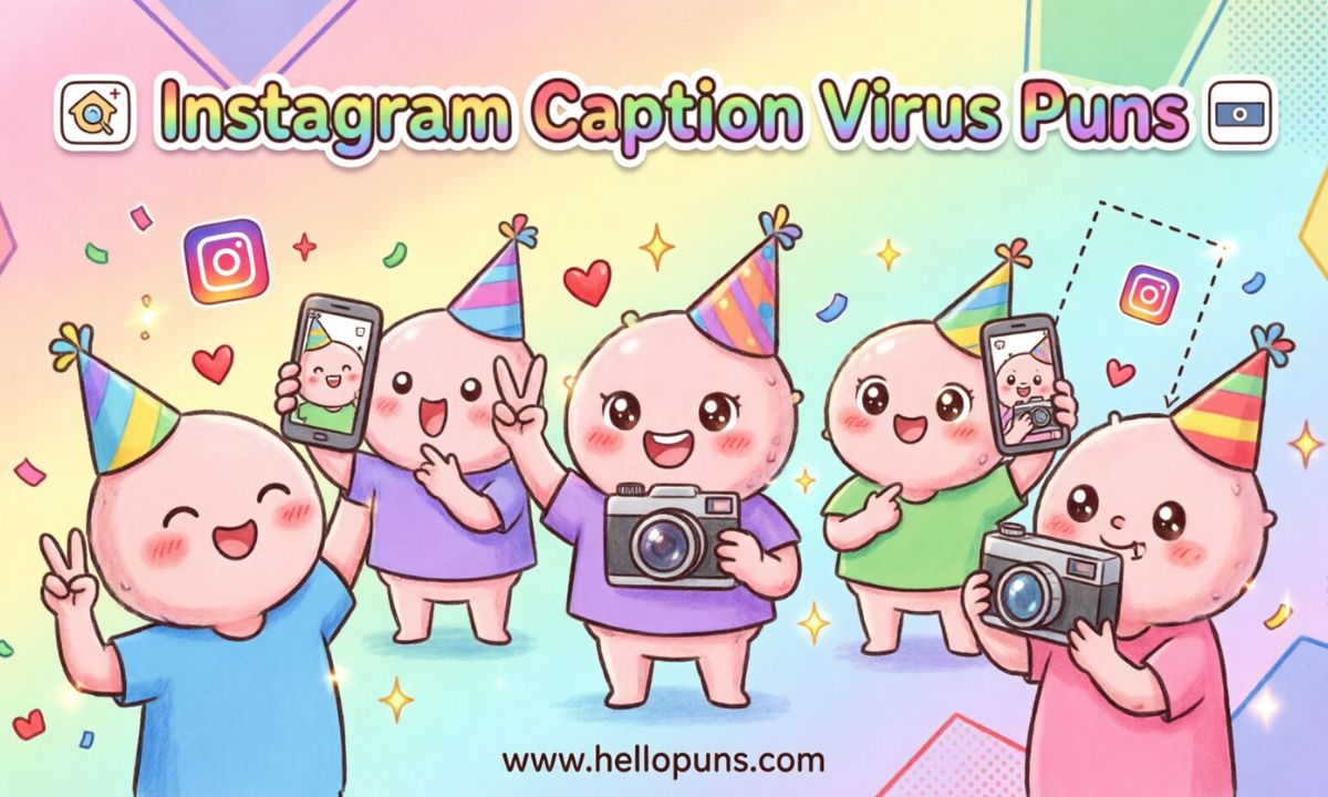 Instagram Caption Virus Puns