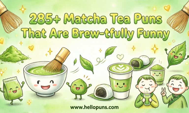 Matcha tea puns