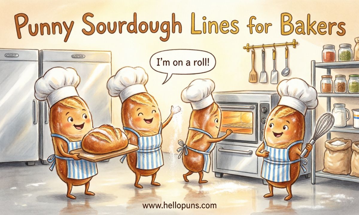 Punny Sourdough Lines for Bakers