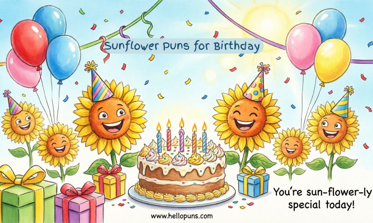 Sunflower Puns for Birthday