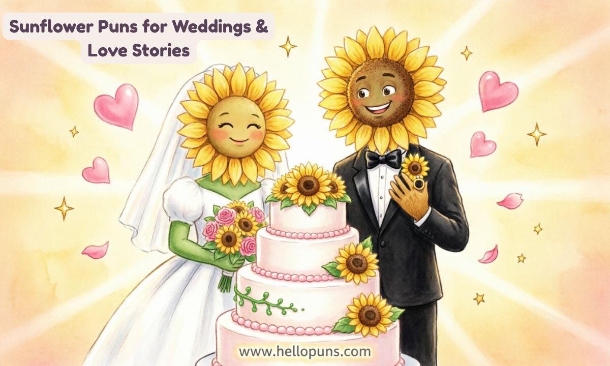 Sunflower Puns for Weddings