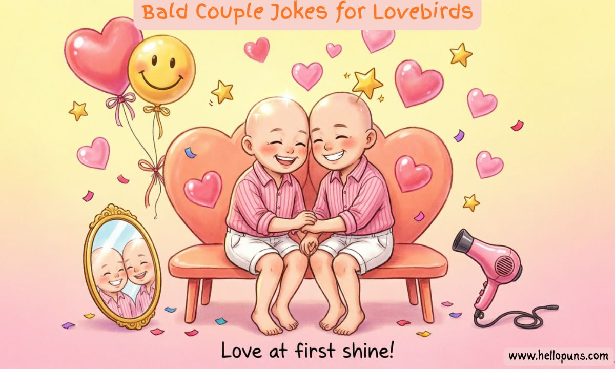 bald jokes for love birds