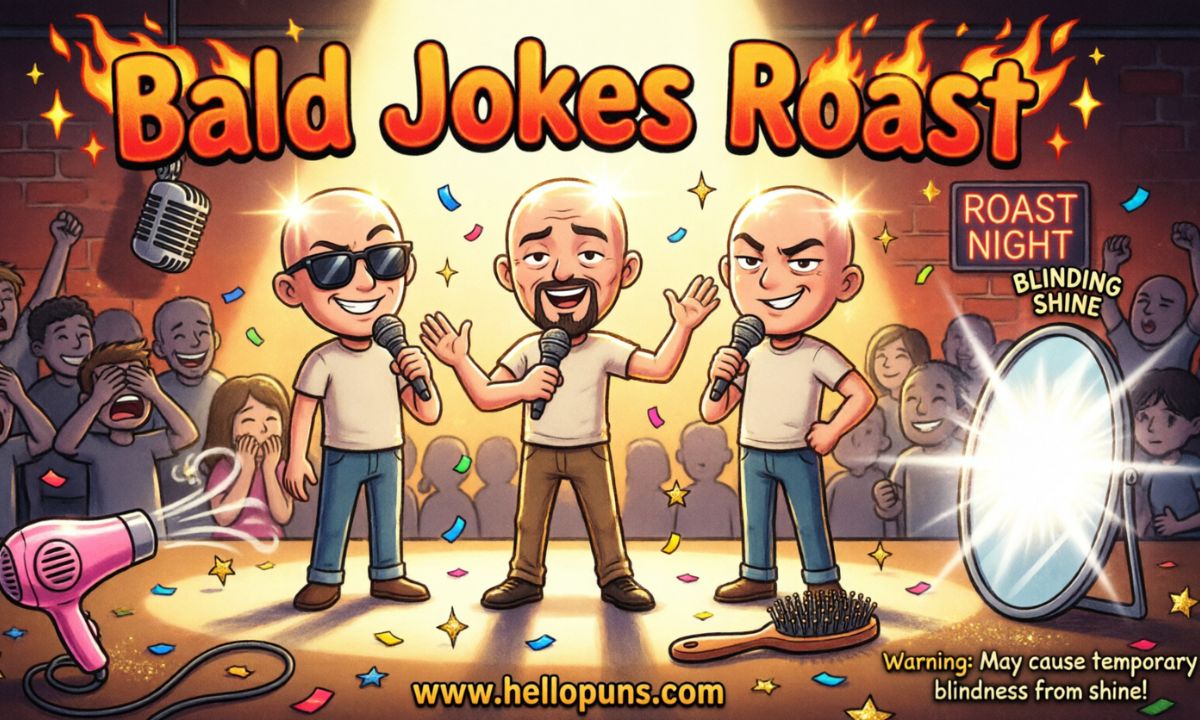 bald jokes roast