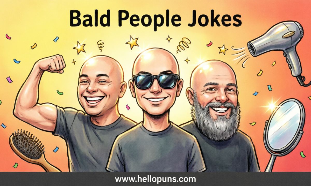 bald people jokes