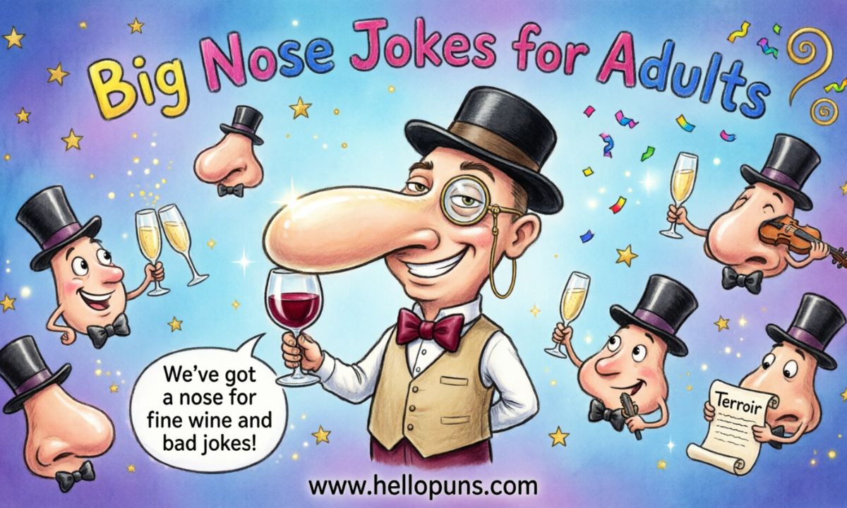 big nose puns for adults