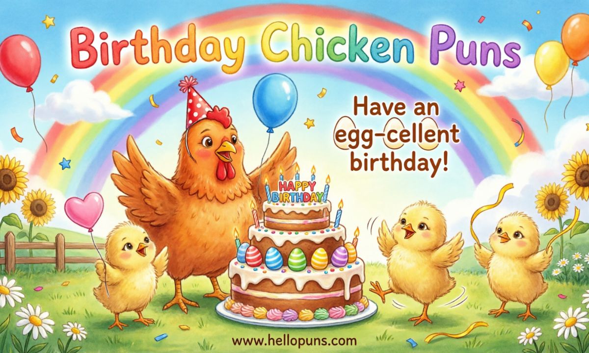 birthday chicken puns