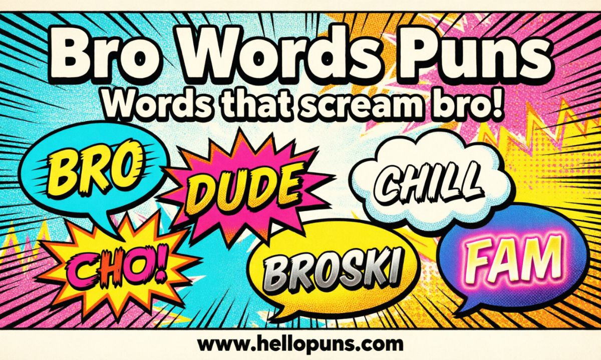 bro words puns