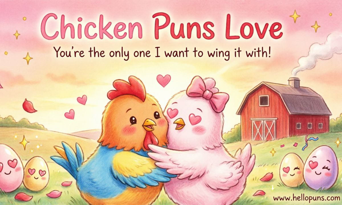 chicken puns love