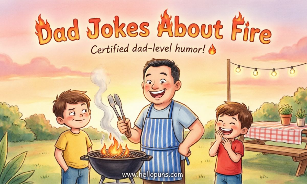 dad jokes about fire