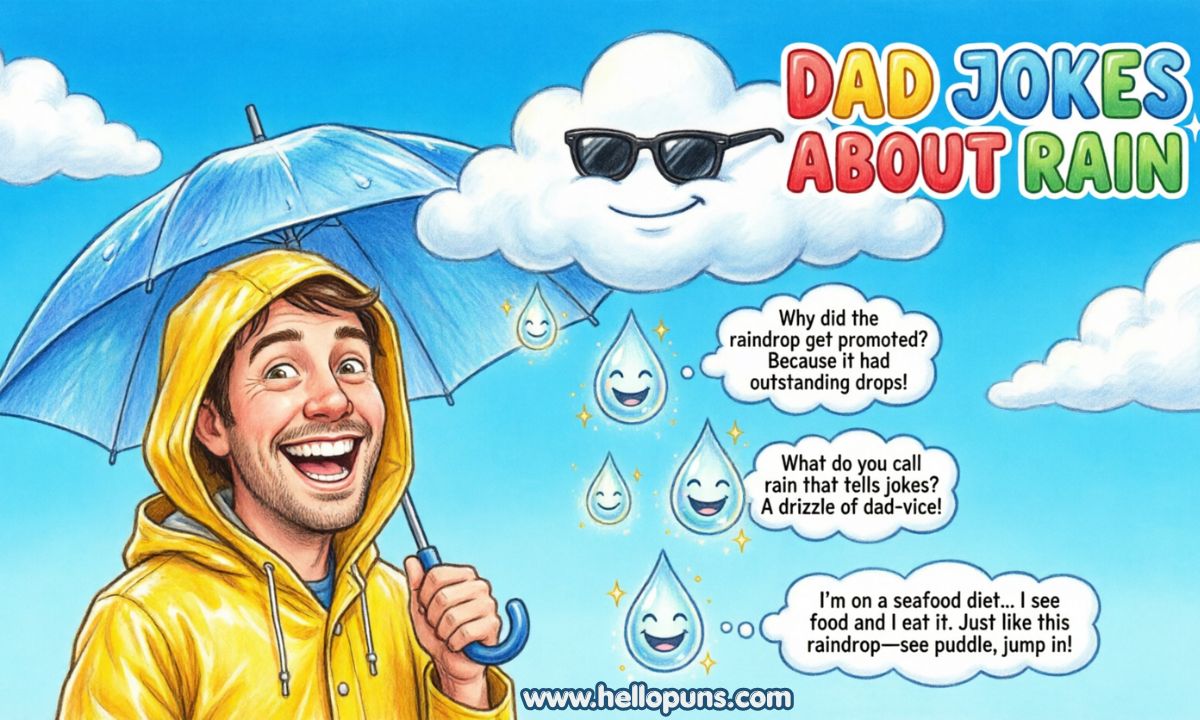 dad jokes about rain