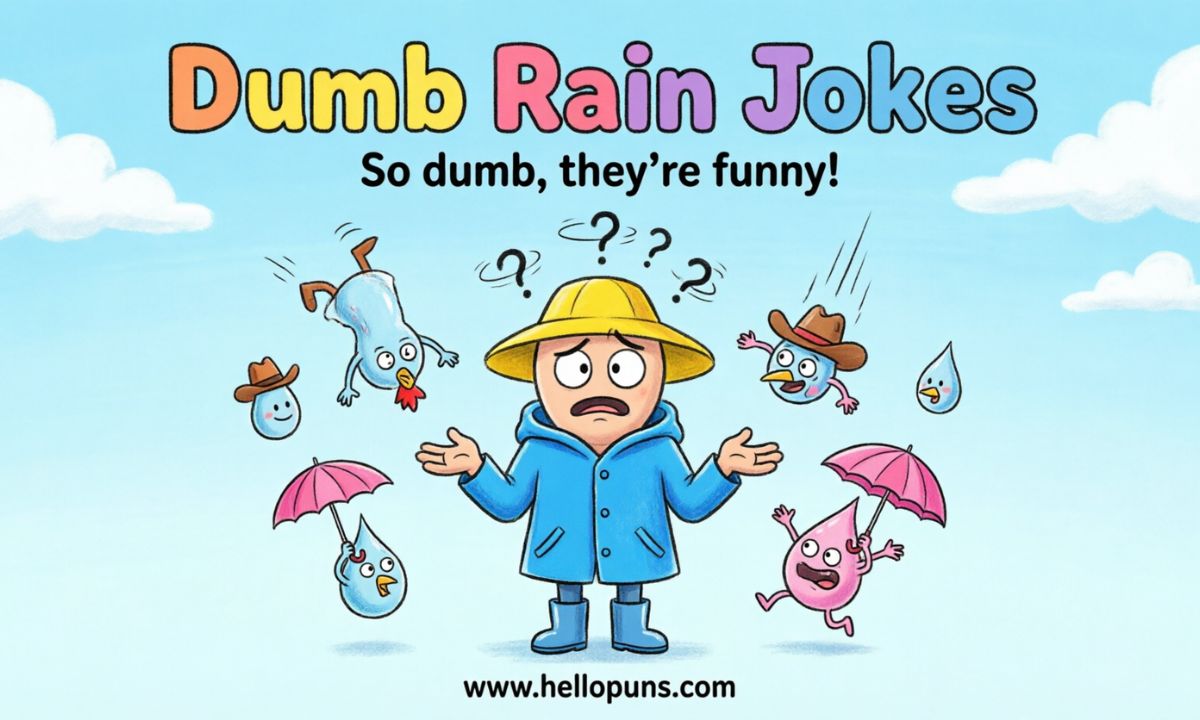 dumb rain jokes