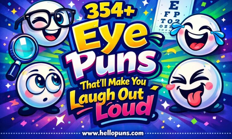 354+ Eye Puns and Eye-mazing Jokes for 2026