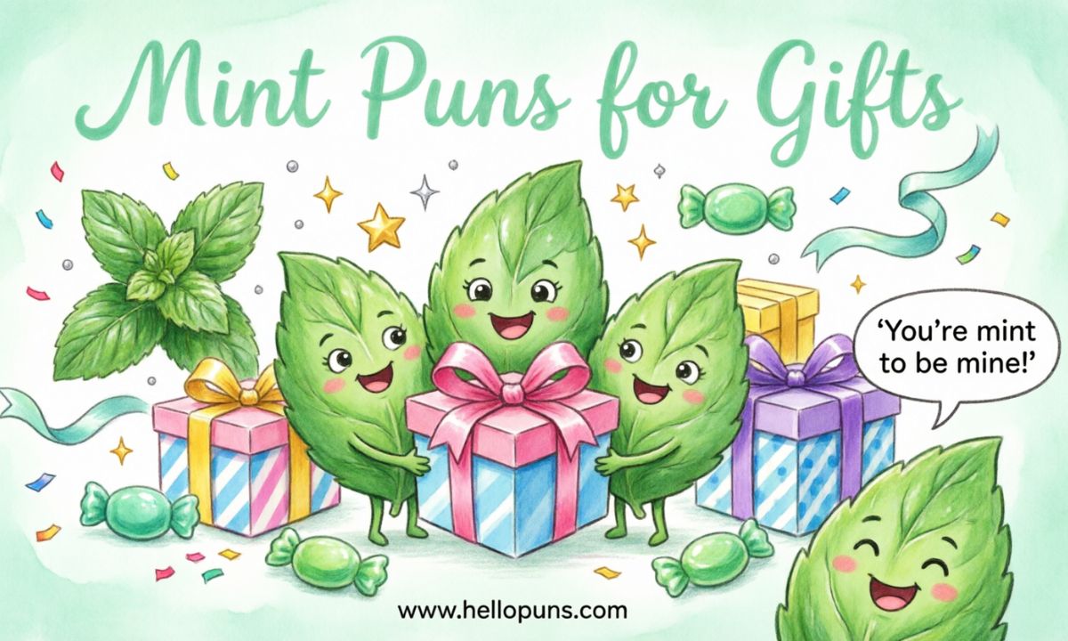 mint puns for gifts