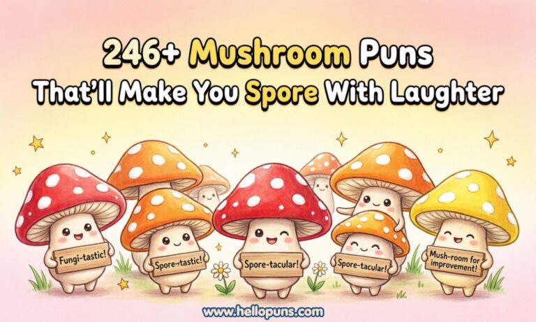240 plus funny mushroom puns and fungi jokes to make you spore with laughter in 2026
