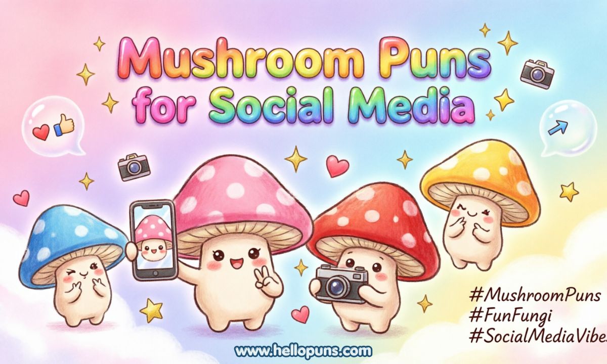 mushroom puns for social media