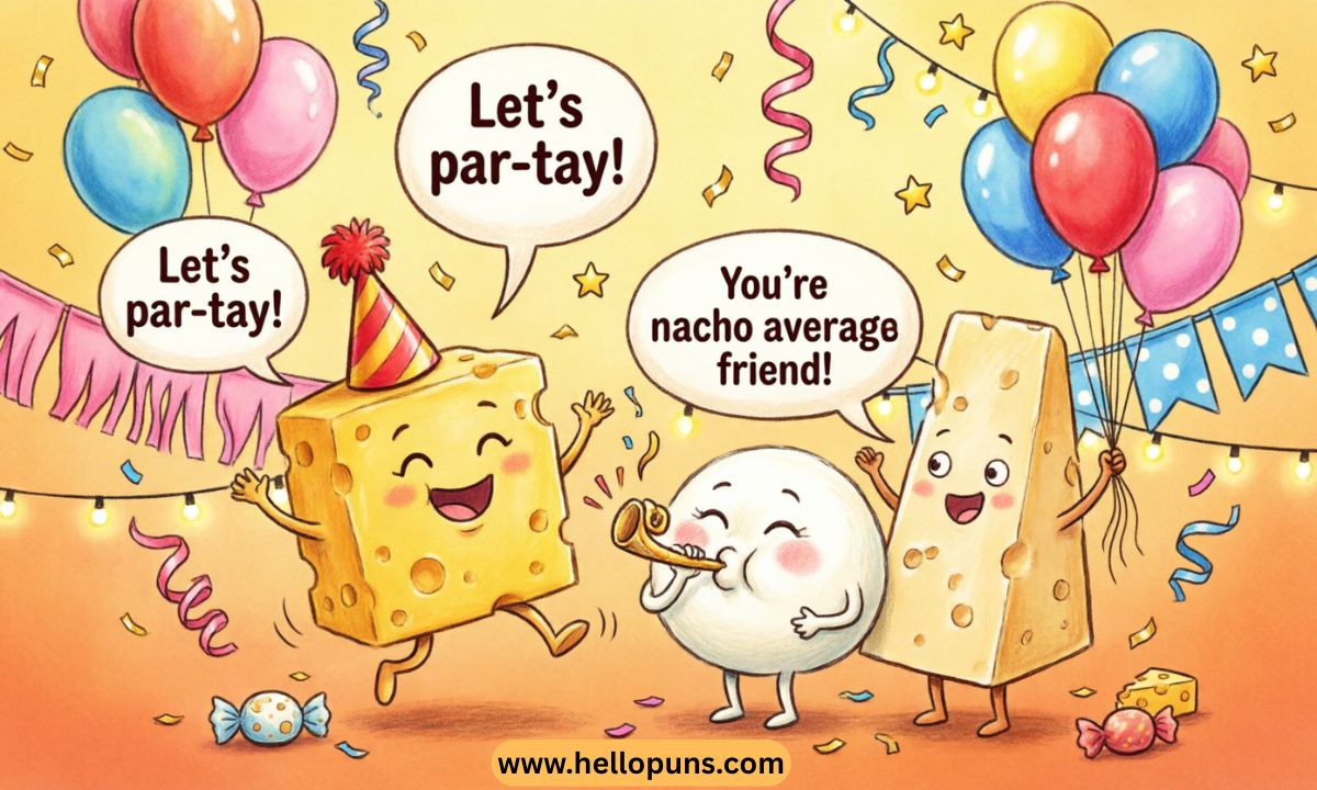 party cheese puns