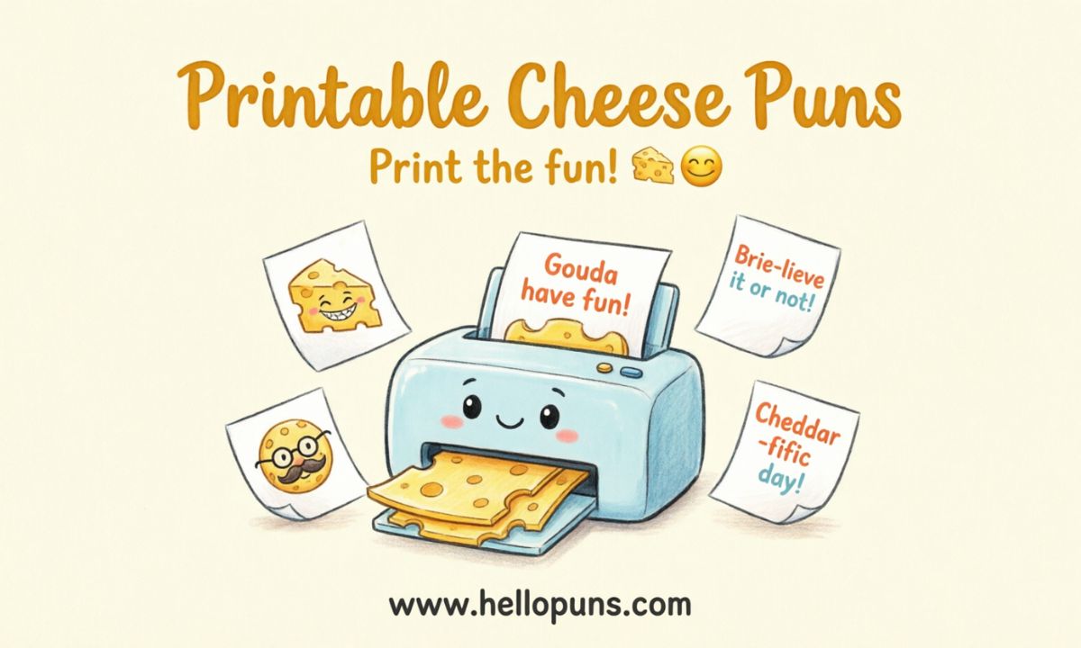 printable cheese puns