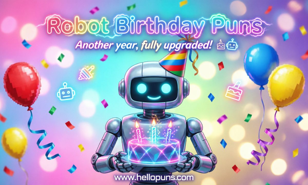robot birthday puns
