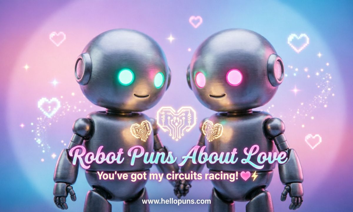 robot puns about love