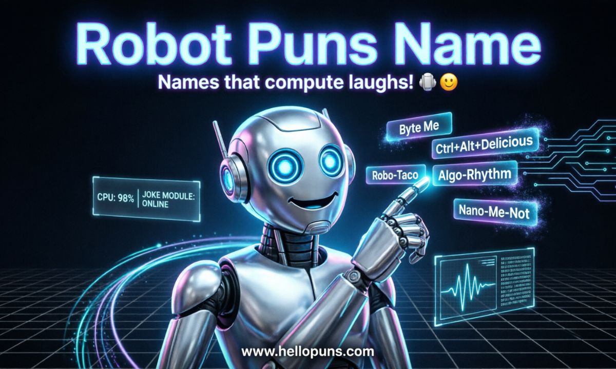 robot puns name