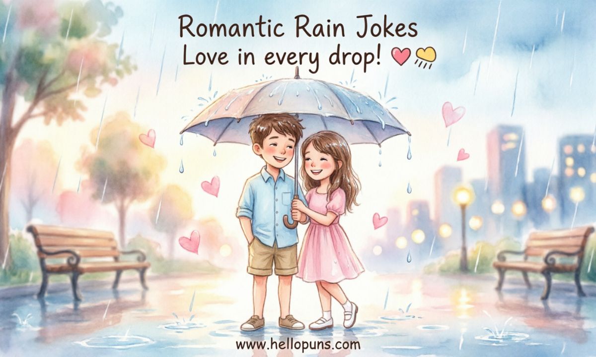romantic rain jokes