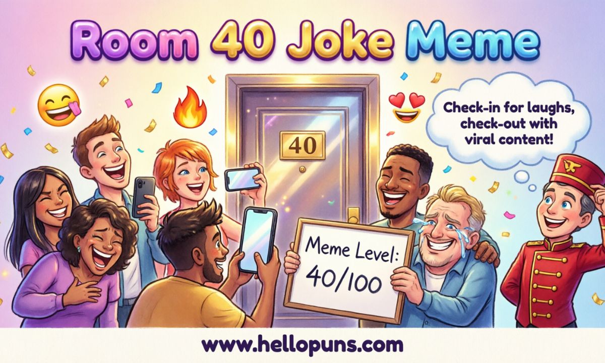 room 40 puns meme