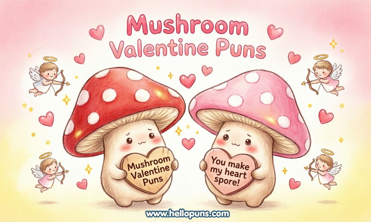 valentine mushroom puns