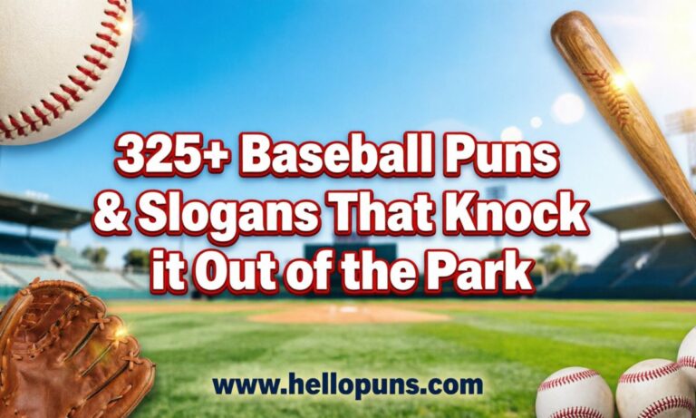 Baseball Puns & Slogans