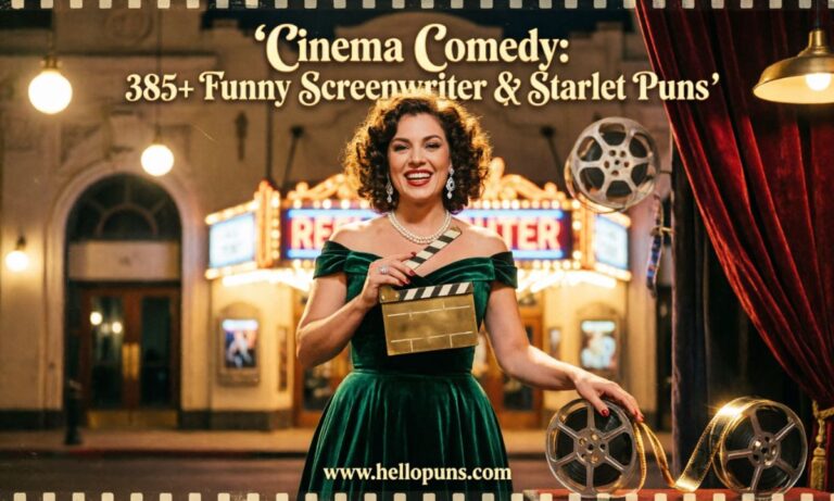 Funny Screenwriter & Starlet Pun
