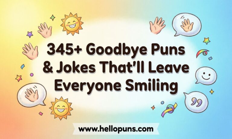 Goodbye Puns & Jokes