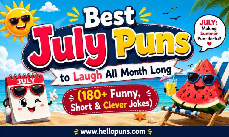 Best July Puns to Laugh All Month Long (180+ Funny, Short & Clever Jokes)