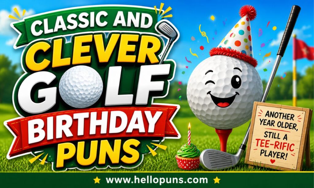 Classic and Clever Golf Birthday Puns