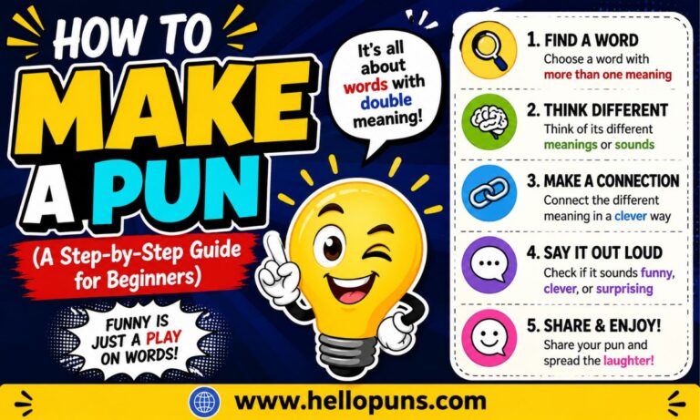 How to Make a Pun (A Step-by-Step Guide for Beginners)