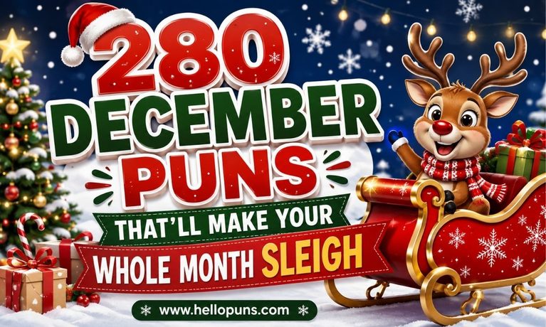 December Puns That will Make Your Whole Month Sleigh