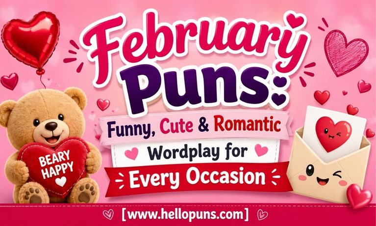 February Puns_ Funny, Cute & Romantic Wordplay for Every Occasion