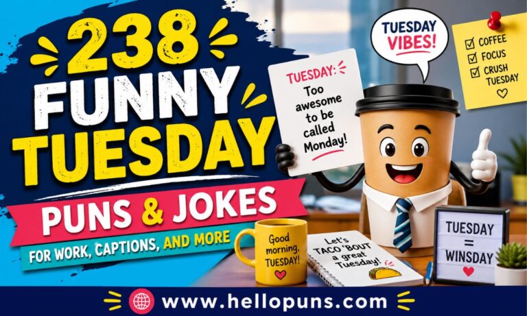 Funny Tuesday Puns & Jokes
