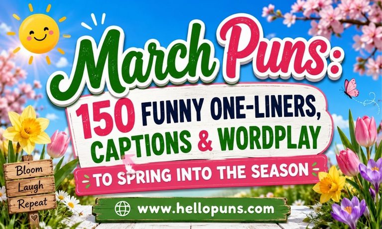 March Puns_ 150 Funny One-Liners, Captions & Wordplay to Spring Into the Season