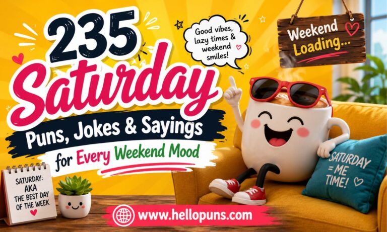 Saturday Puns and Jokes